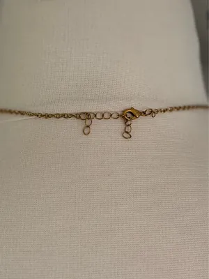 Gold Tone Elephant Magnifying Glass Necklace