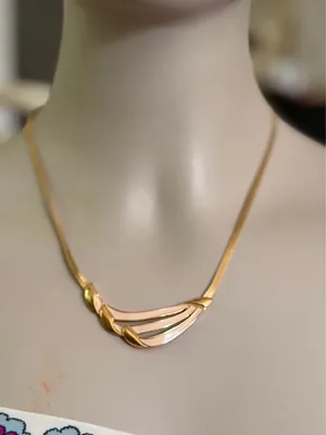 70’s Pink and Gold Trifari Vintage Necklace