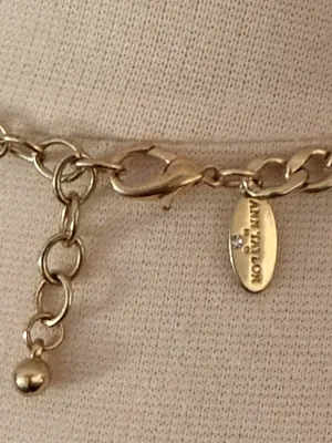 Anne Klein Mother Of Pearl/Gold Necklace