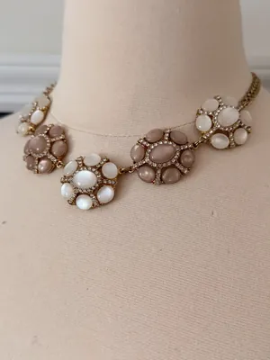 Anne Klein Mother Of Pearl/Gold Necklace